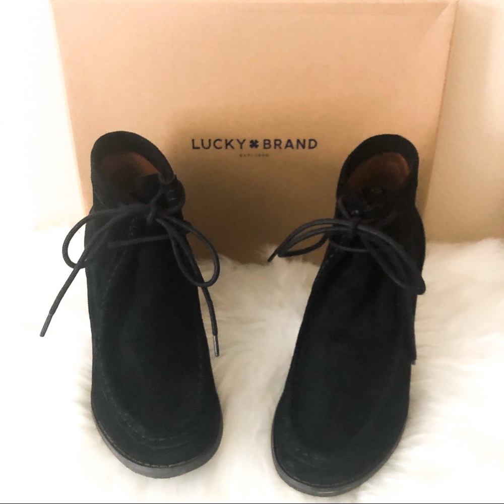 NIB Lucky Brand Suede Booties